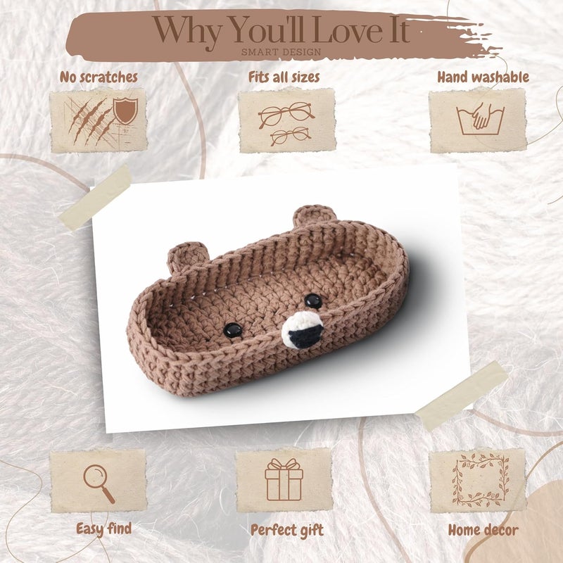SmartChoice HandMade Bear Crochet Glasses Holder - Image 4